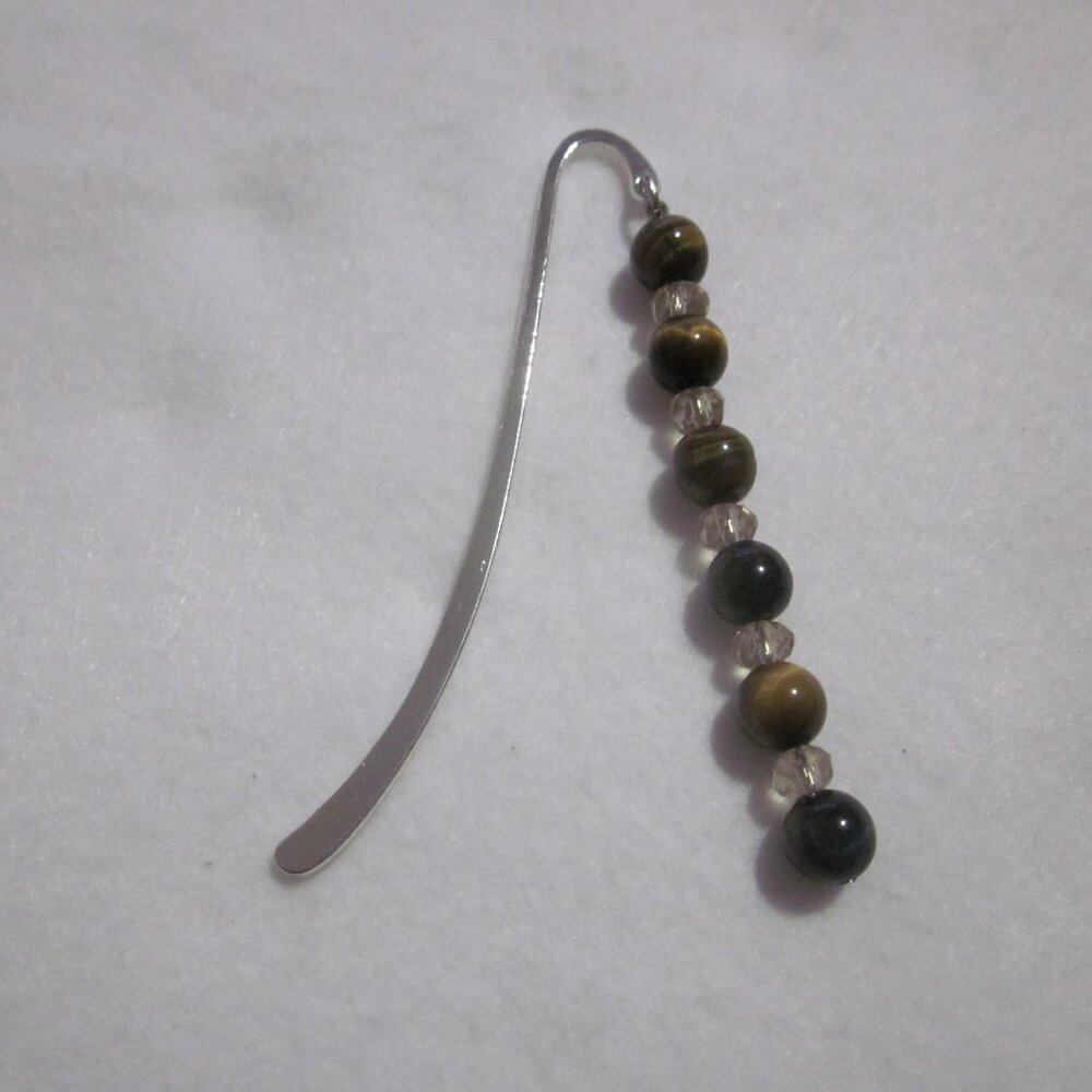 Brown Beaded Bookmark.